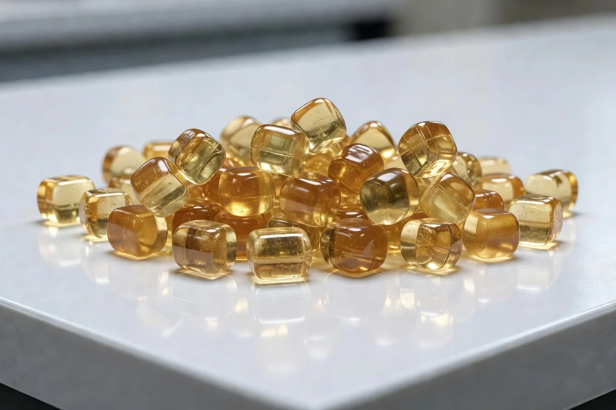 Granulés de PEI ambré translucide pour applications polymères d'ingénierie à haute température. - plascentral.com

