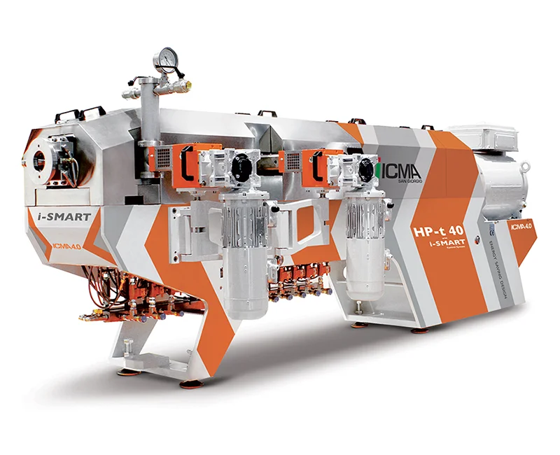 Sistema de extrusora de doble tornillo para el compoundaje de materiales compuestos con controles y tubería integrados. - ICMA SAN GIORGIO spa | Cpsemarketplace

