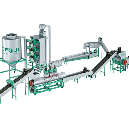 Ligne d'extrusion et de granulation de plastique avec cylindre d'extrudeuse et composants de procédé alignés. - BAODING HAORUI MACHINERY MANUFACTURING CO.,LTD. | Cpsemarketplace

