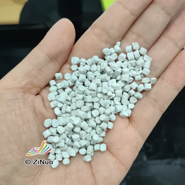 White cylindrical talc granules for use as filler in plastic and rubber compounds. - PINGDINGSHAN ZINUO NEW MATERIAL CO.,LTD. | Cpsemarketplace

