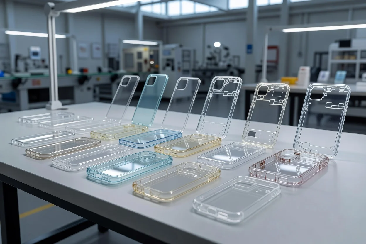 Assortiment de composants plastiques transparents moulés par injection pour applications industrielles. - plascentral.com

