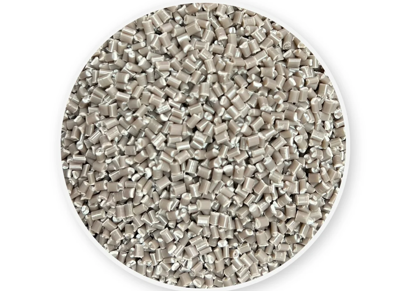 كريات بوليستيرين معاد تدويره رمادية موحدة الشكل أسطوانية بسطح غير لامع - GLOBAL GREEN MATERIAL CO.,LTD. | Cpsemarketplace