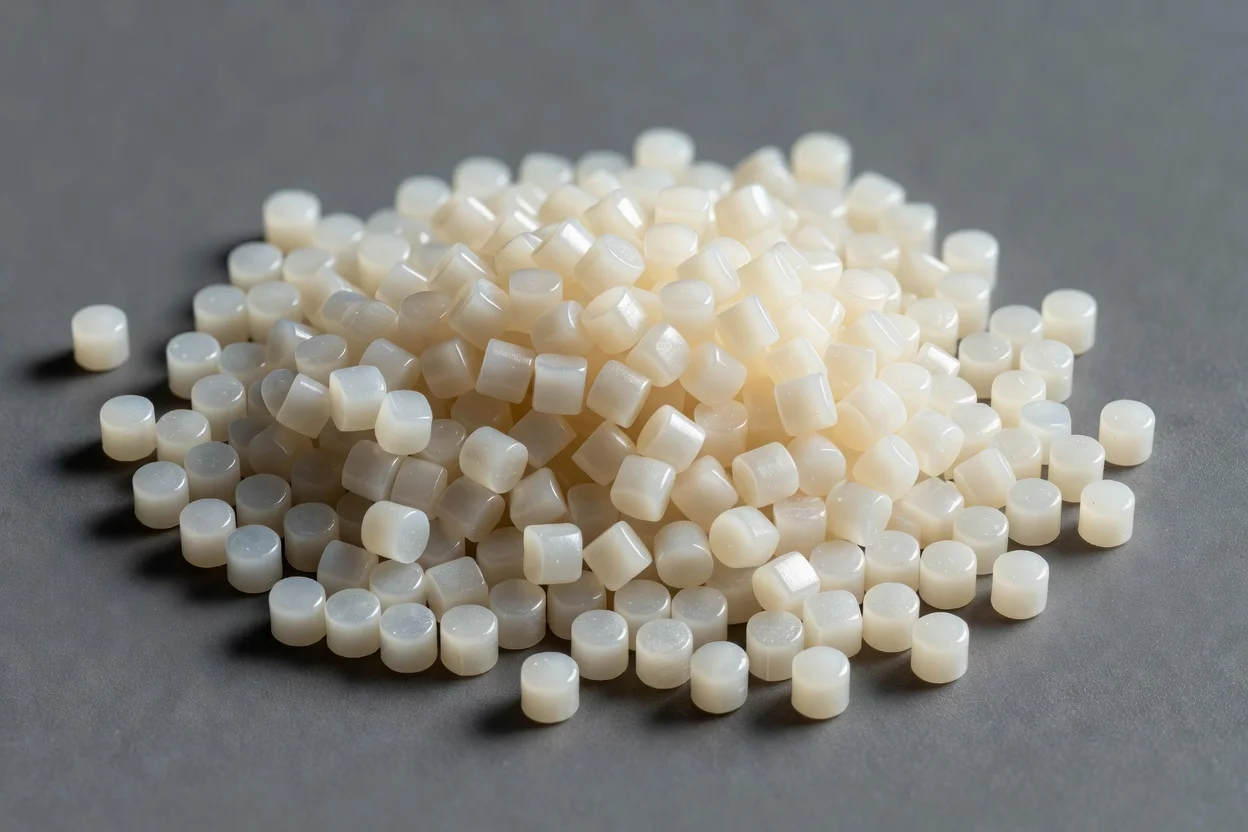 用于高性能热塑性应用的圆柱形灰白色PEKK聚合物颗粒 - plascentral.com

