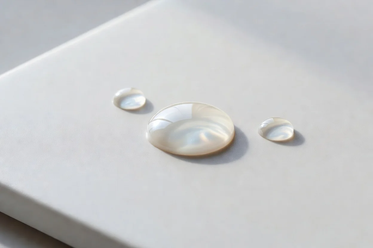 Gotas adhesivas de dispersión blanca translúcida que presentan viscosidad para aplicaciones de unión industrial. - plascentral.com