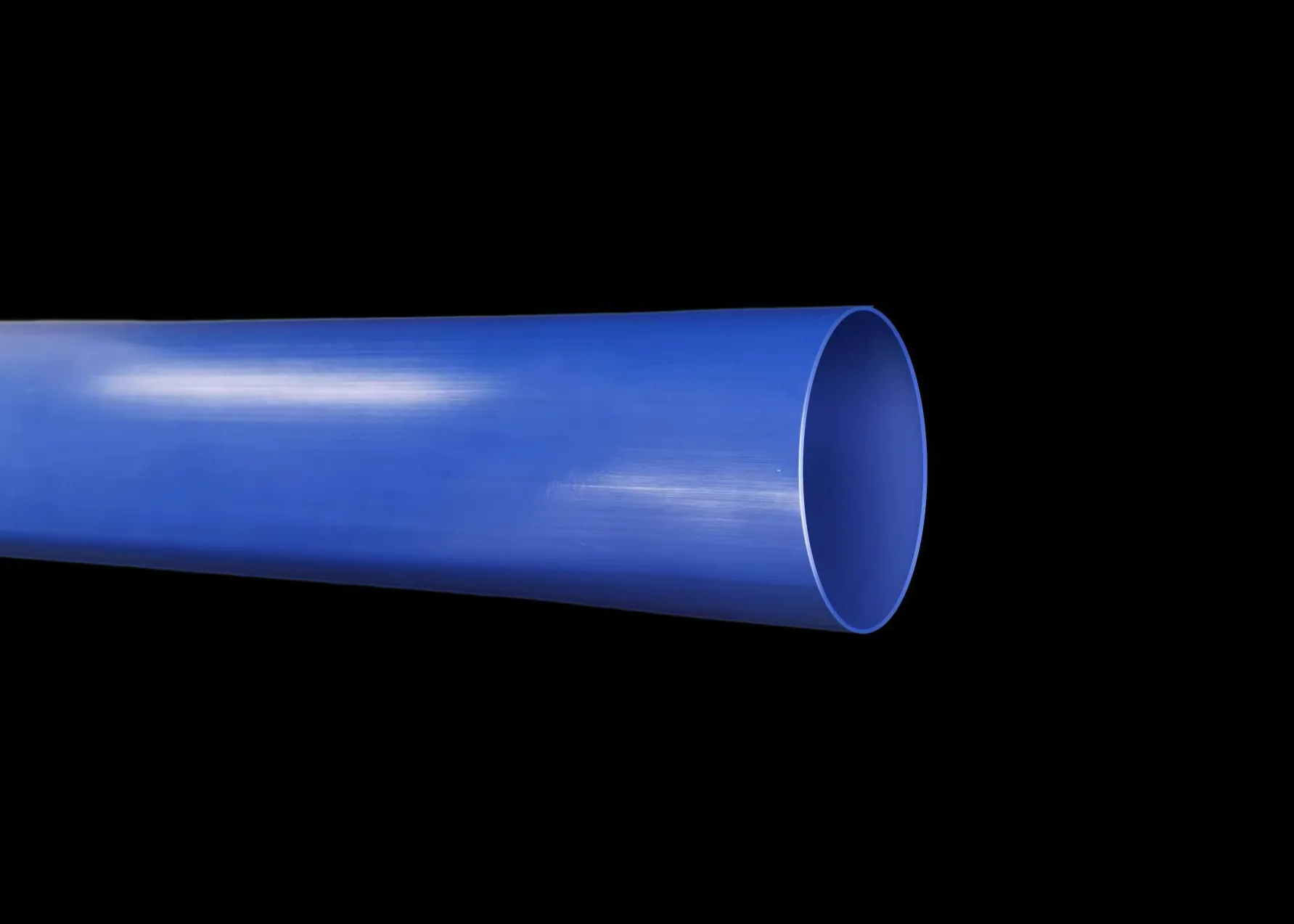 Tubo de polímero azul extruido con precisión, con sección transversal circular lisa para uso industrial. - ALLIED FLUOR TECHNOLOGY APLLICATION(LIAONING)CO.,LTD. | Cpsemarketplace

