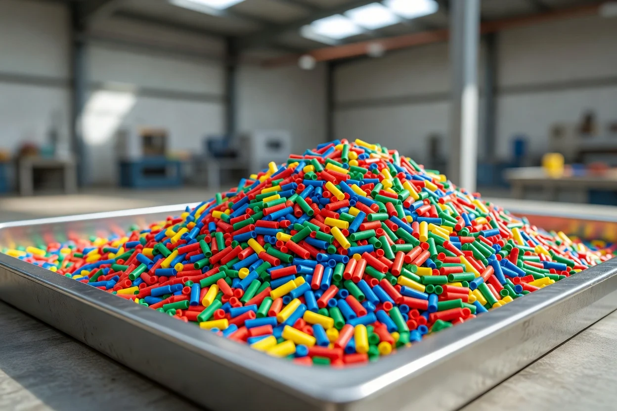 Gránulos de masterbatch multicolores para una coloración precisa en la extrusión y el moldeo de plásticos - plascentral.com

