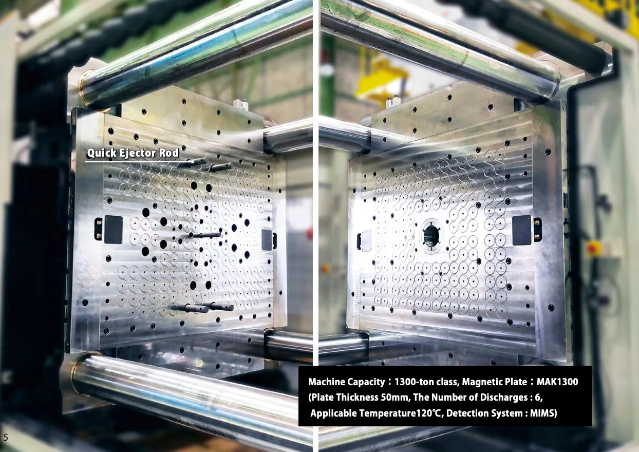 Ensamblaje de placa de molde con sistema de placa magnética instalado entre las guías de la máquina - KOSMEK(CHINA)SHANGHAI LTD. | Cpsemarketplace


