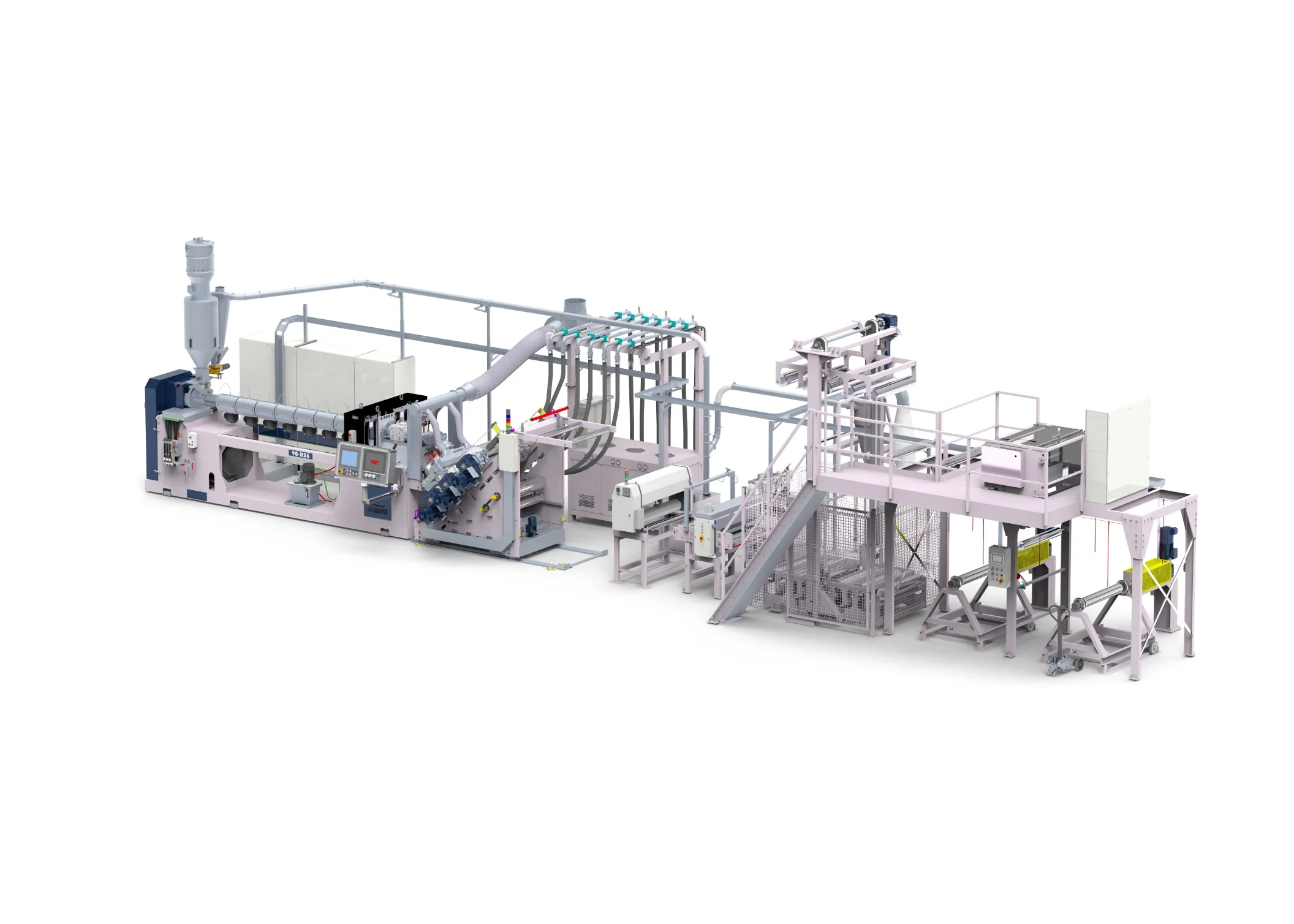 Línea de extrusión de láminas con extrusora, conjuntos de rodillos y sistemas de enfriamiento para la producción continua de láminas de plástico - MEAF MACHINES B.V. | Cpsemarketplace