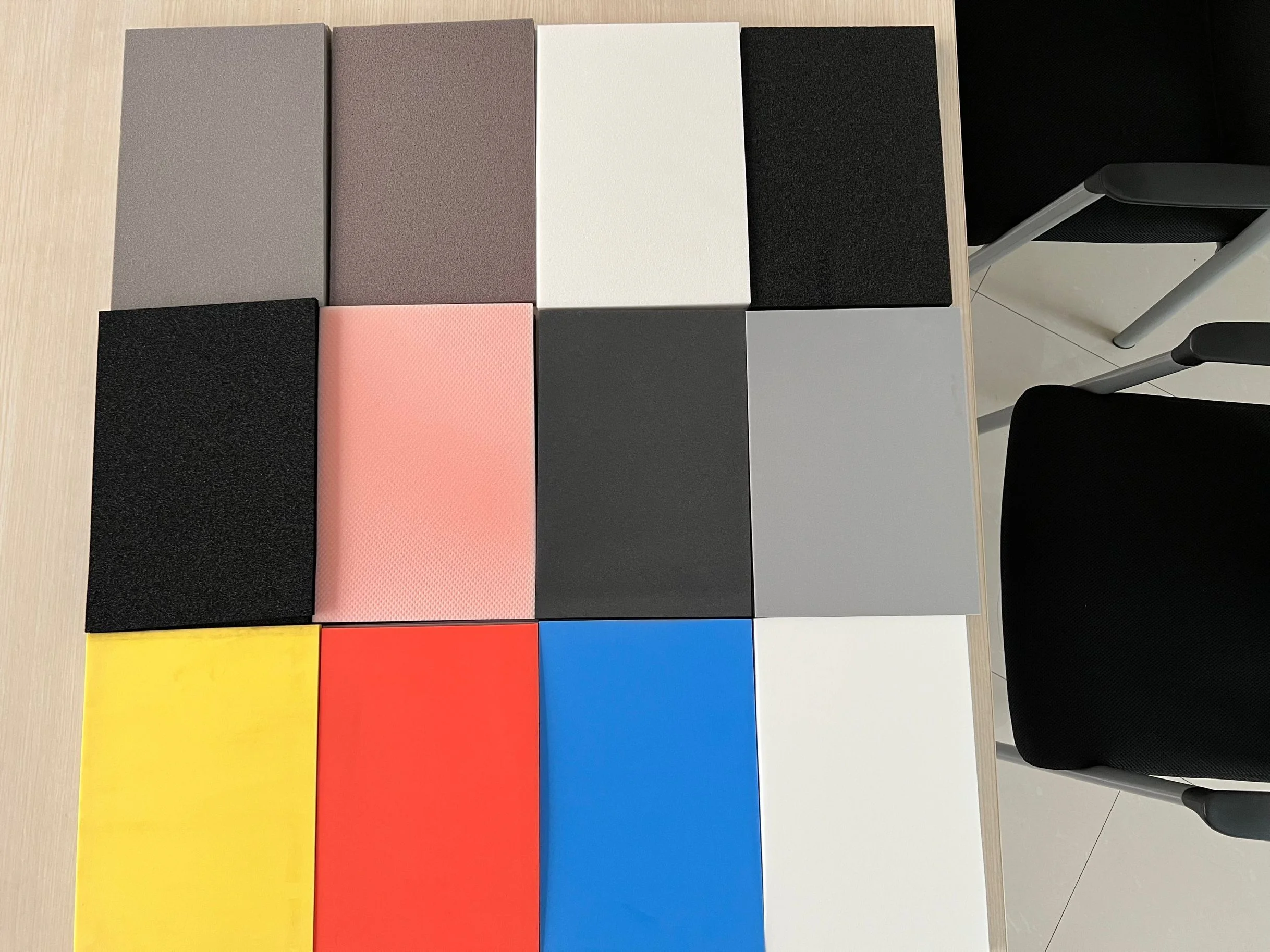 Assorted colored PE foam sheets in various thicknesses and surface textures. - CHANGZHOU SANHE PLASTIC RUBBER CO.,LTD. | Cpsemarketplace

