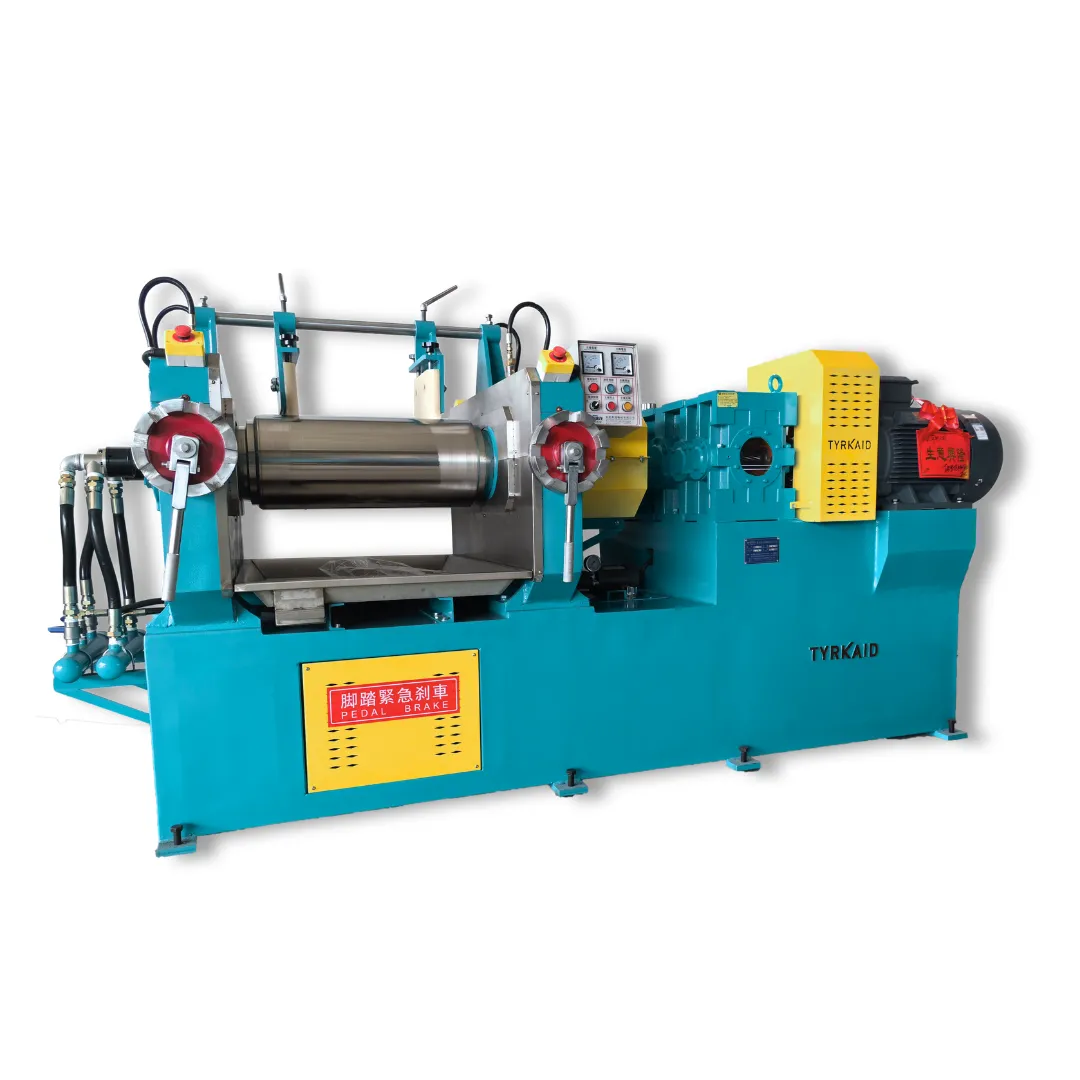 Molino de dos rodillos con rodillos cromados y controles para la mezcla de caucho y plásticos - DONGGUAN TYRKAID MACHINERY CO.,LTD. | Cpsemarketplace