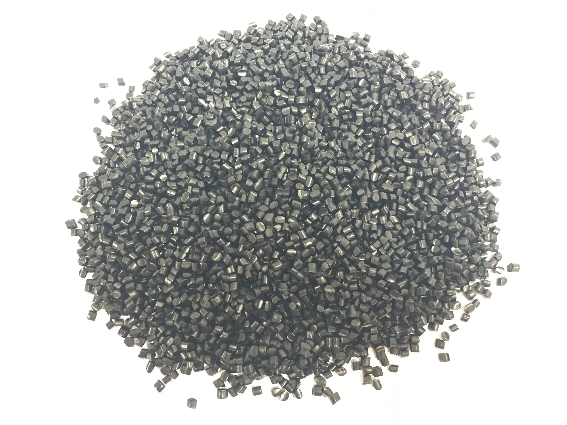 均勻的灰色圓柱形聚合物顆粒，用於工程塑料原料，質地光滑。 - JIANGMEN SAMSU POLYMERS CO.,LTD. | Cpsemarketplace

