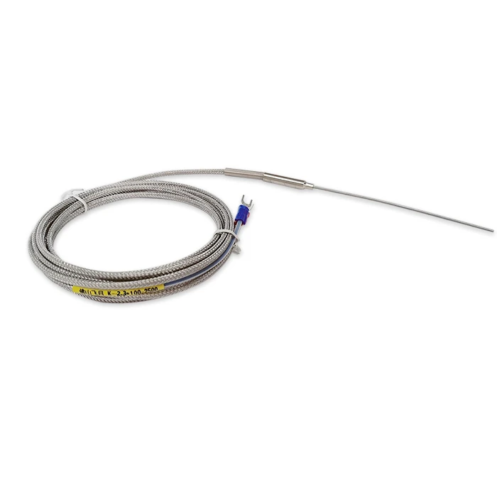 Sonde thermocouple de fusion à gaine métallique enroulée avec pointe de détection et connecteurs à fourche pour la surveillance de la température de fusion du plastique. - FOSHAN FEIYUE ELECTRIC HEATING TECHNOLOGY CO.,LTD. | Cpsemarketplace


