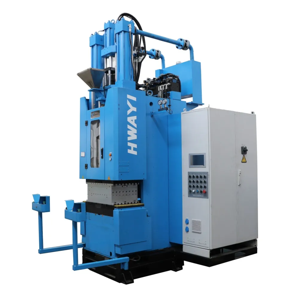 大型藍色立式注塑機，帶集成控制櫃和液壓系統 - HENGYANG HUAYI MACHINERY CO.,LTD | Cpsemarketplace

