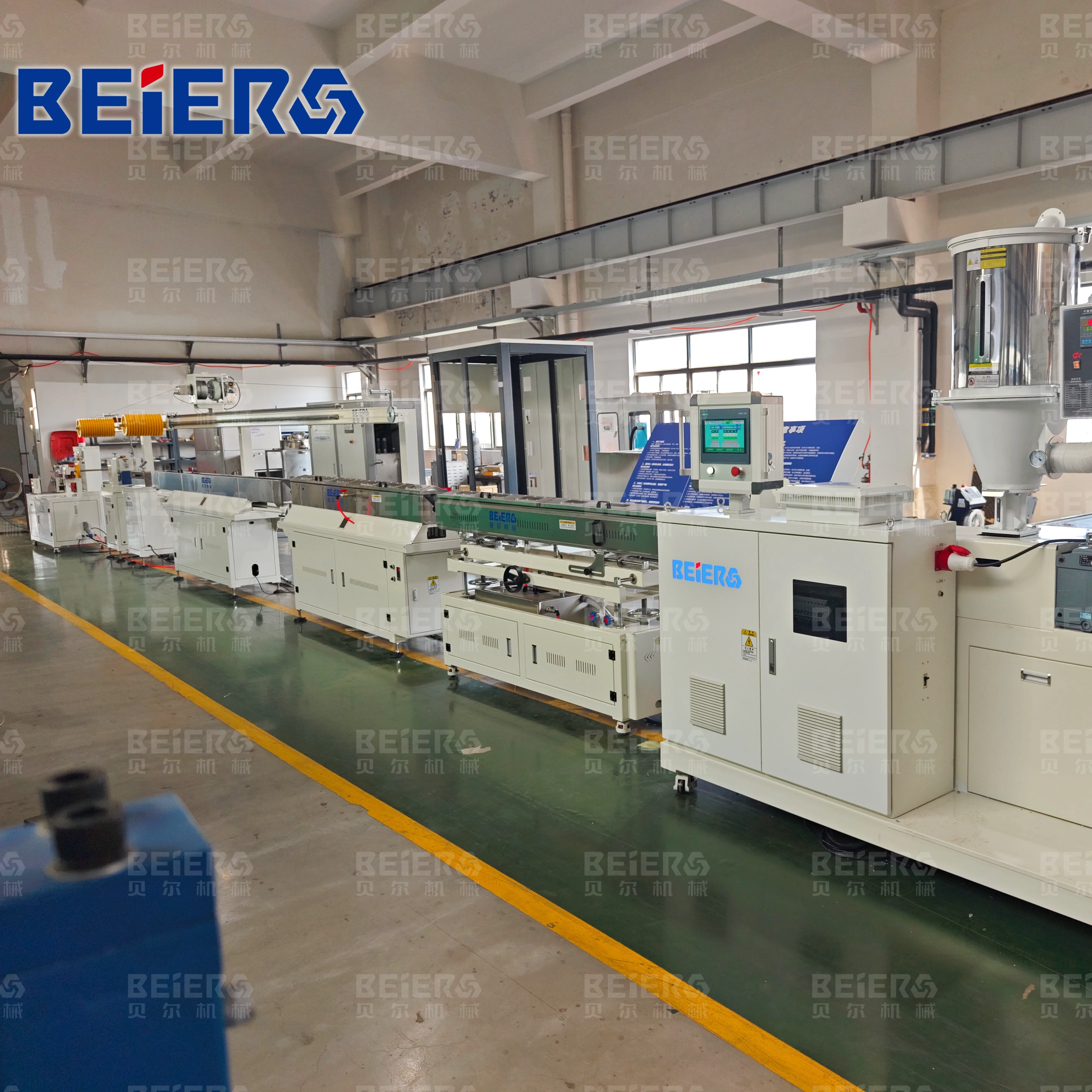 Línea de extrusión de filamentos con unidades de extrusión, enfriamiento y arrastre interconectadas. - BEIER MACHINERY CO.,LTD. | Cpsemarketplace

