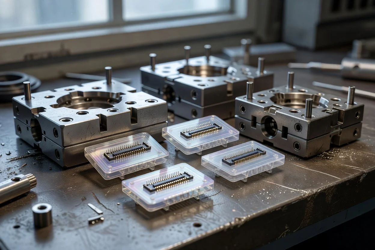 Precision metal molds and LCP-molded electronic connectors - plascentral.com

