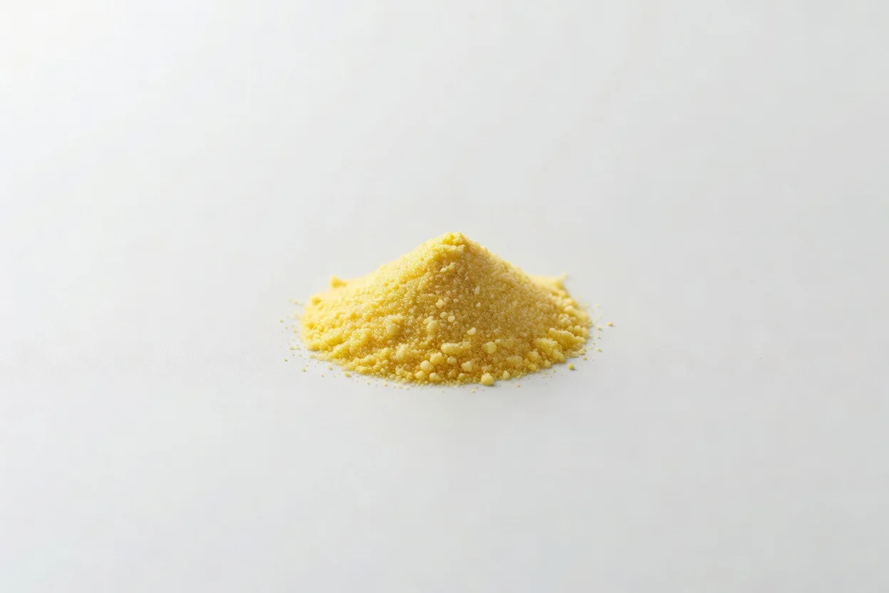 Yellow sulfur powder, a key vulcanizing agent in rubber compounding. - plascentral.com