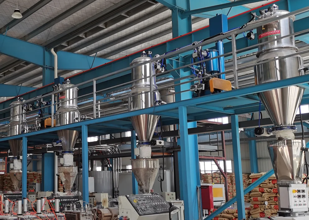 Sistema de transporte neumático de resina con receptores y tolvas de acero inoxidable para el procesamiento de plástico - ZHANGJIAGANG SAMSARA MACHINERY CO.,LTD. | Cpsemarketplace

