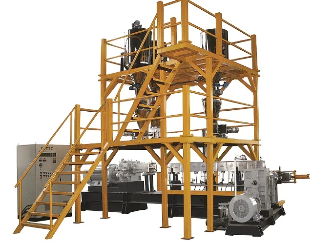خط بثق مزج البوليمر مع عدة قواديف تغذية علوية وأقسام خلط مدمجة. - NANJING HENGAO EXTRUSION MACHINERY CO.,LTD. | Cpsemarketplace

