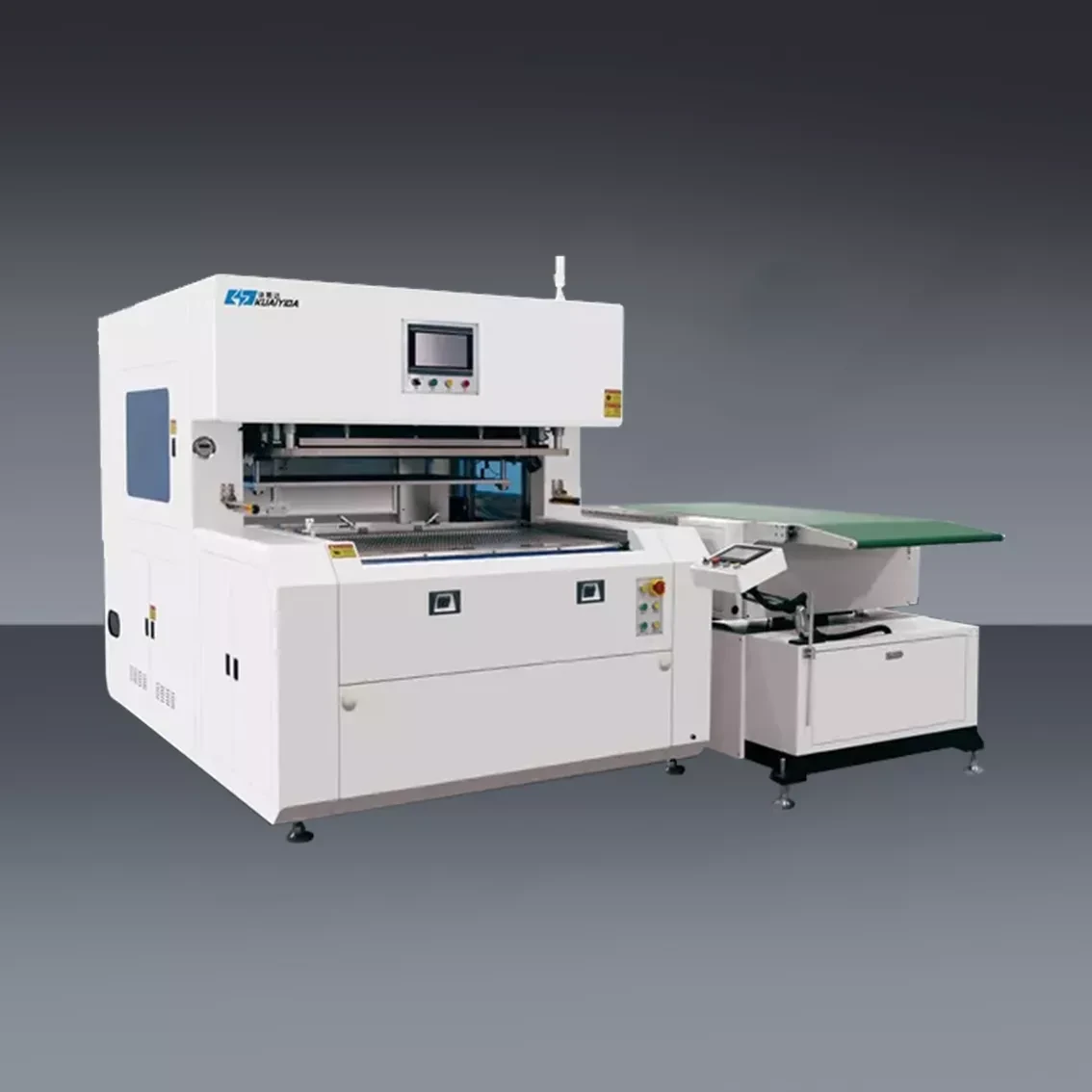 Automated precision deflashing machine with enclosed chamber and integrated conveyor for rubber components. - WENZHOU KUAIYIDA MACHINERY CO.,LTD | Cpsemarketplace

