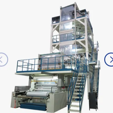 Línea de extrusión de película soplada a gran escala con torre alta y burbuja tubular inflada en marco de enfriamiento - WUXI MUL-PLUS MECHANICAL S&T CO.,LTD. | Cpsemarketplace

