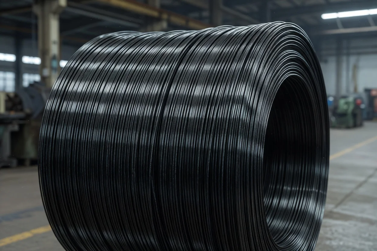 Une mèche de fibre de carbone noire est étroitement enroulée en une grande bobine continue. - plascentral.com

