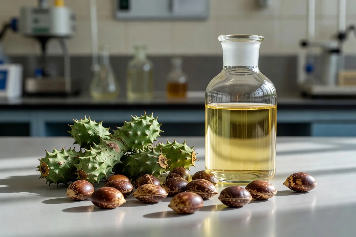 Graines de ricin et huile raffinée comme matière première pour granulés de polyamide biosourcé - plascentral.com

