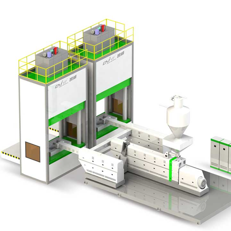 两台立式注塑机，带有集成传送带和辅助设备。 - SUZHOU CAIVI PLASTIC MACHINERY CO.,LTD. | Cpsemarketplace

