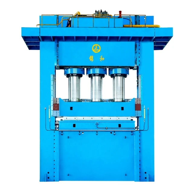 Hydraulic compression press with multiple vertical cylinders and upper platen for rubber molding - WUXI QUANJINHE SCIENCE&TECHNOLOGY CO.,LTD | Cpsemarketplace

