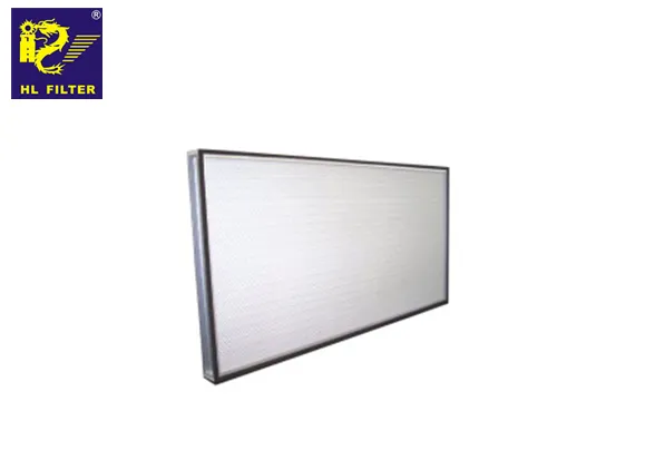 High-efficiency rectangular air filter panel with white filtration media and metal frame for cleanroom ventilation - GUANGZHOU HUILONG FILTER CO.,LTD. | Cpsemarketplace

