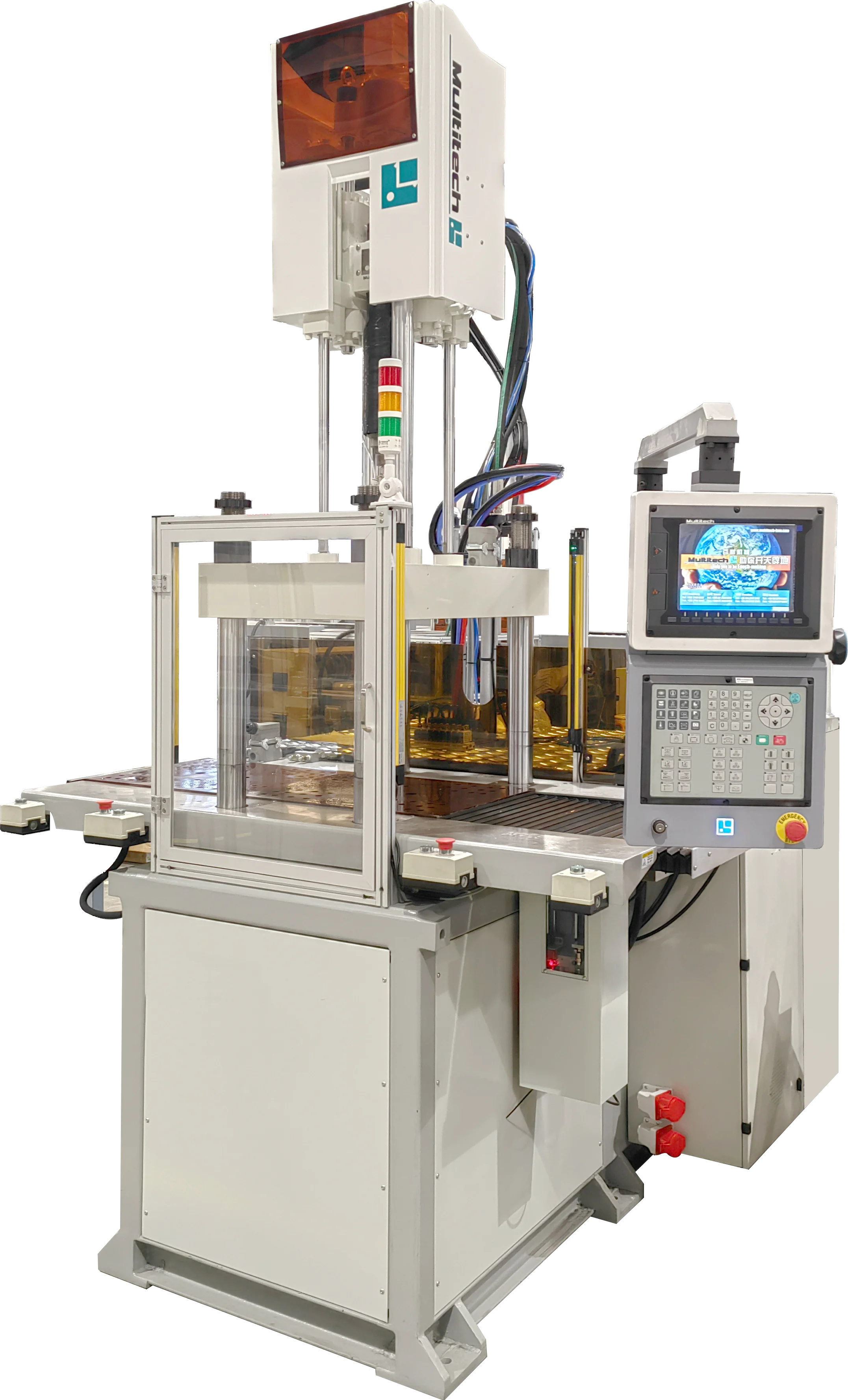 带有封闭螺杆料筒系统和控制面板的塑料加工机器。 - MULTITECH MACHINERY LTD | Cpsemarketplace

