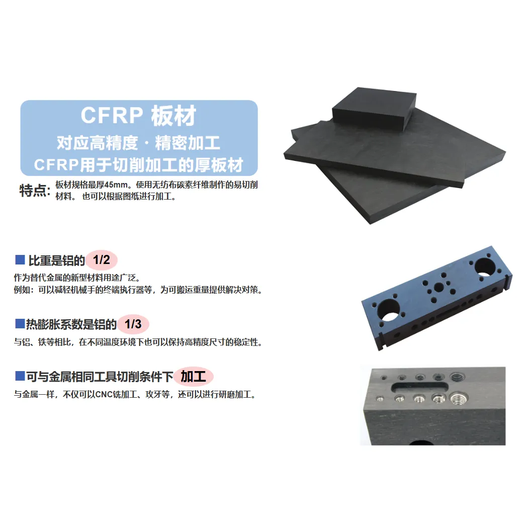Plaques en polymère renforcé de fibres de carbone et composants usinés pour des applications industrielles de précision. - FUTABA PRECISION MOULD(SHEN ZHEN)CO.,LTD. | Cpsemarketplace

