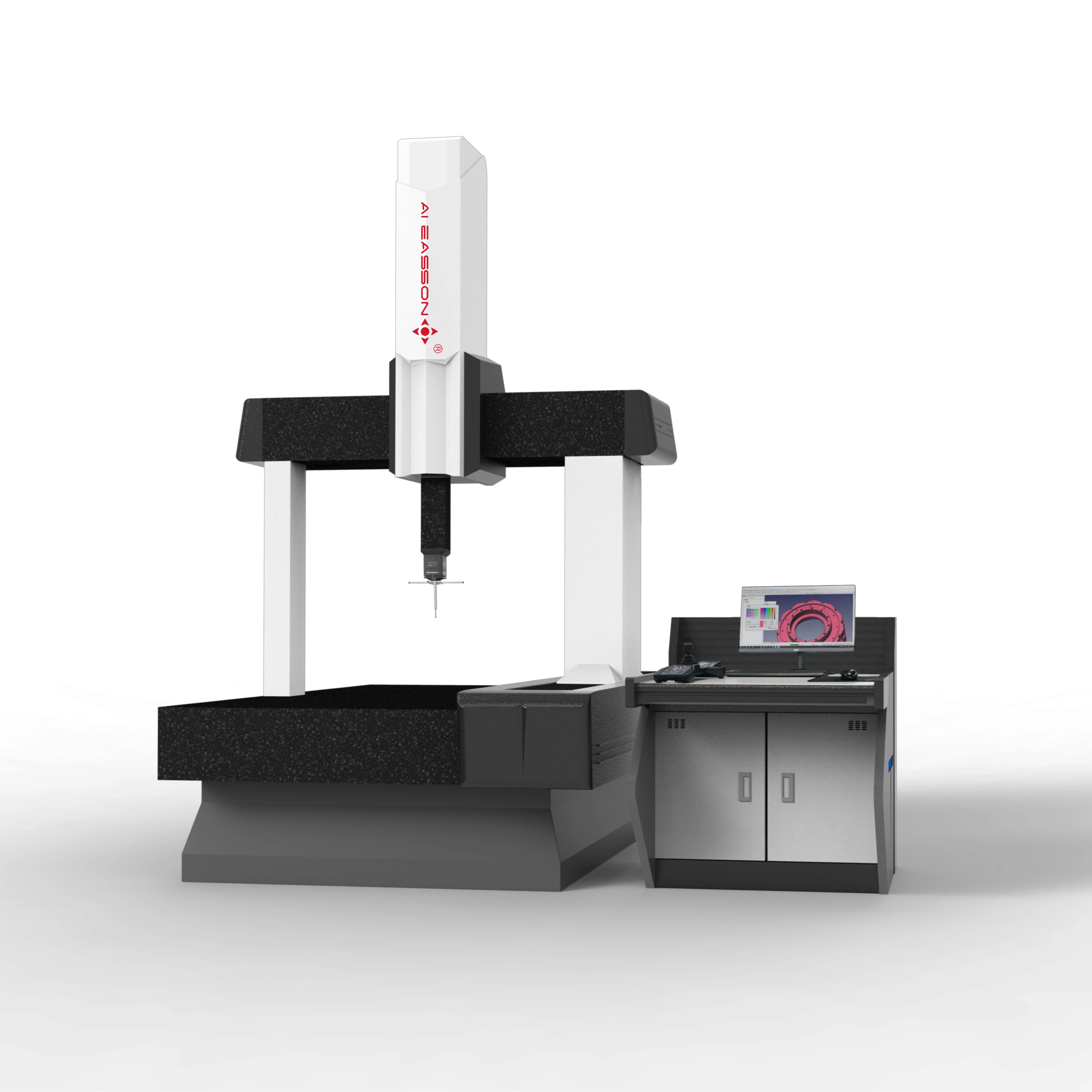 Gantry-style coordinate measuring machine with control console for precision inspection of plastic components. - NINGBO AIEASSON DIGITAL TECHNOLOGY CO.,LTD. | Cpsemarketplace

