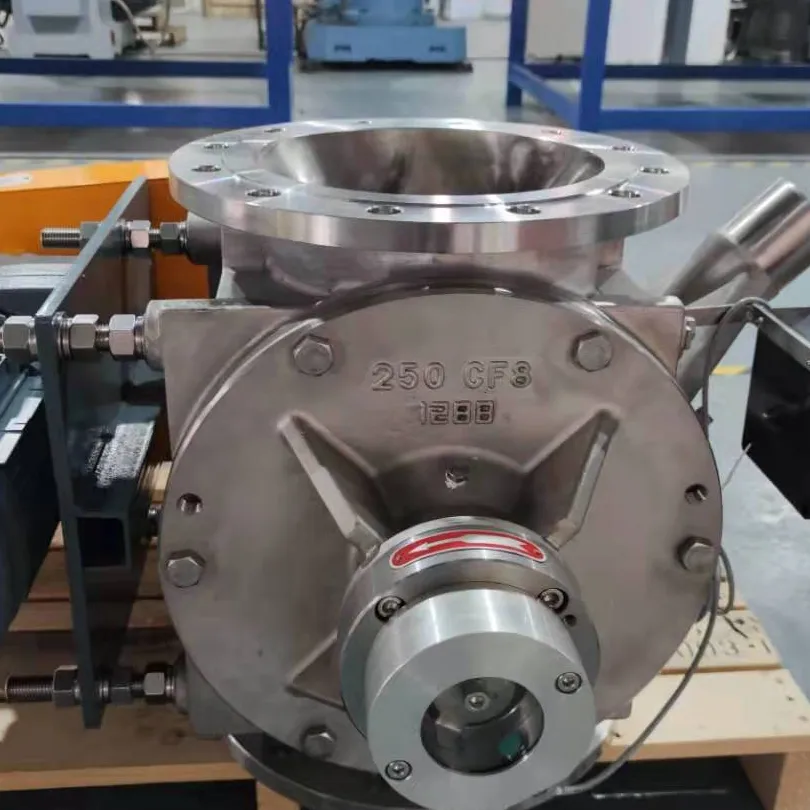 Válvula rotativa de descarga de acero inoxidable con actuador motorizado para la liberación controlada de material plástico desde silos - NANJING XIANGRUI INTELLIGENT EQUIPMENT TECHNOLOGY CO.,LTD. | Cpsemarketplace