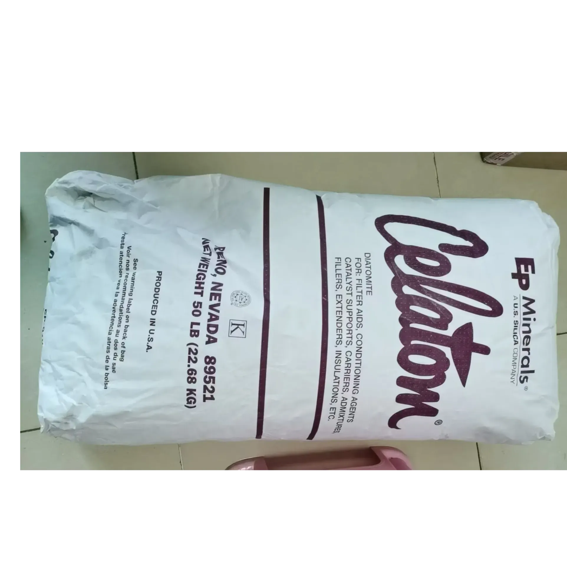 Bolsa de diatomita Celatom como coadyuvante de filtración y relleno funcional para el procesamiento de plásticos y caucho - MEGACHEM INTERNATIONAL TRADING(SHANGHAI)CO.,LTD. | Cpsemarketplace